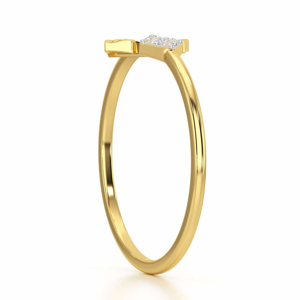 Silver Glow Silver Ring - Yellow Gold - Image 3