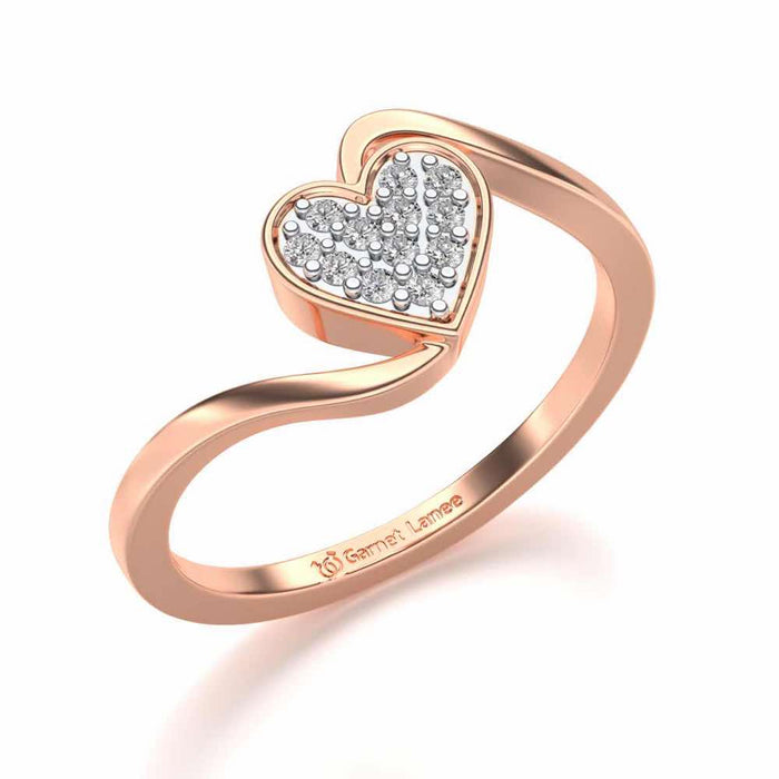 Silver Heartthrob Ring - Rose Gold - Image 1