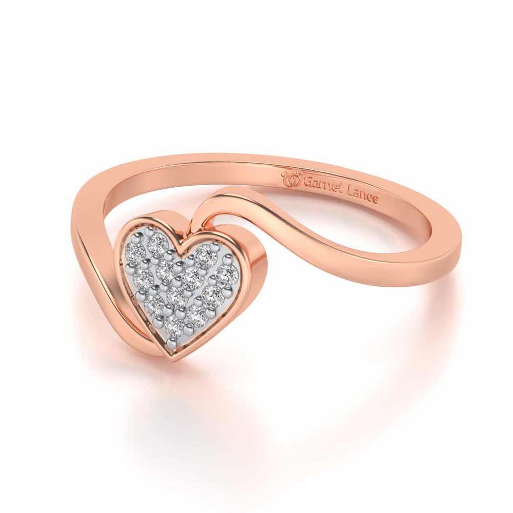 Silver Heartthrob Ring - Rose Gold - Image 2