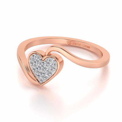 Silver Heartthrob Ring - Rose Gold - Image 2