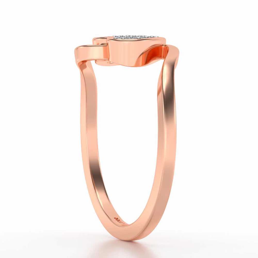 Silver Heartthrob Ring - Rose Gold - Image 3