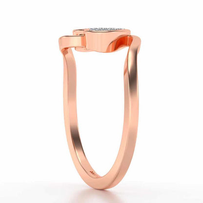 Silver Heartthrob Ring - Rose Gold - Image 3