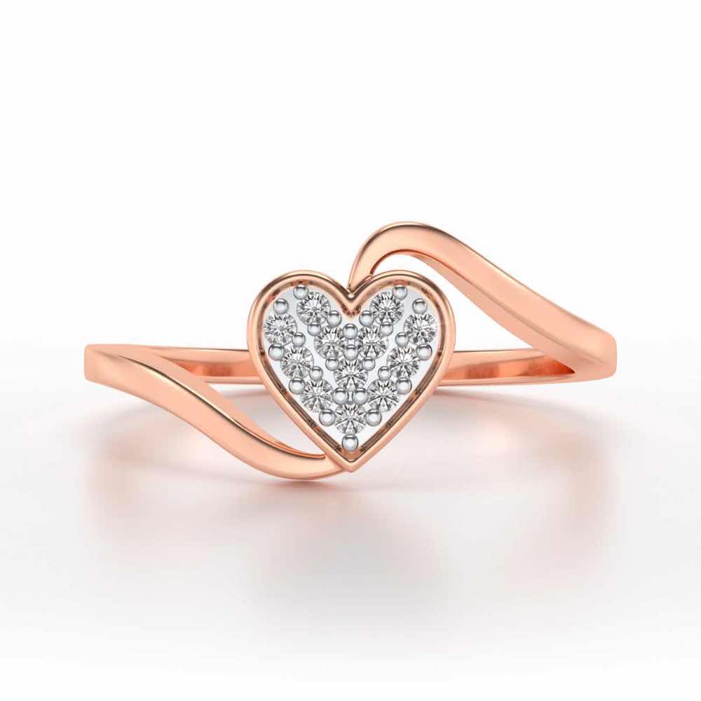 Silver Heartthrob Ring - Rose Gold - Image 4