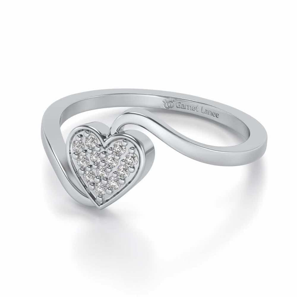 Silver Heartthrob Ring - White Gold - Image 2