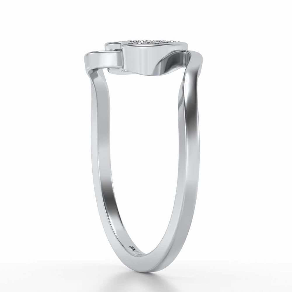 Silver Heartthrob Ring - White Gold - Image 3