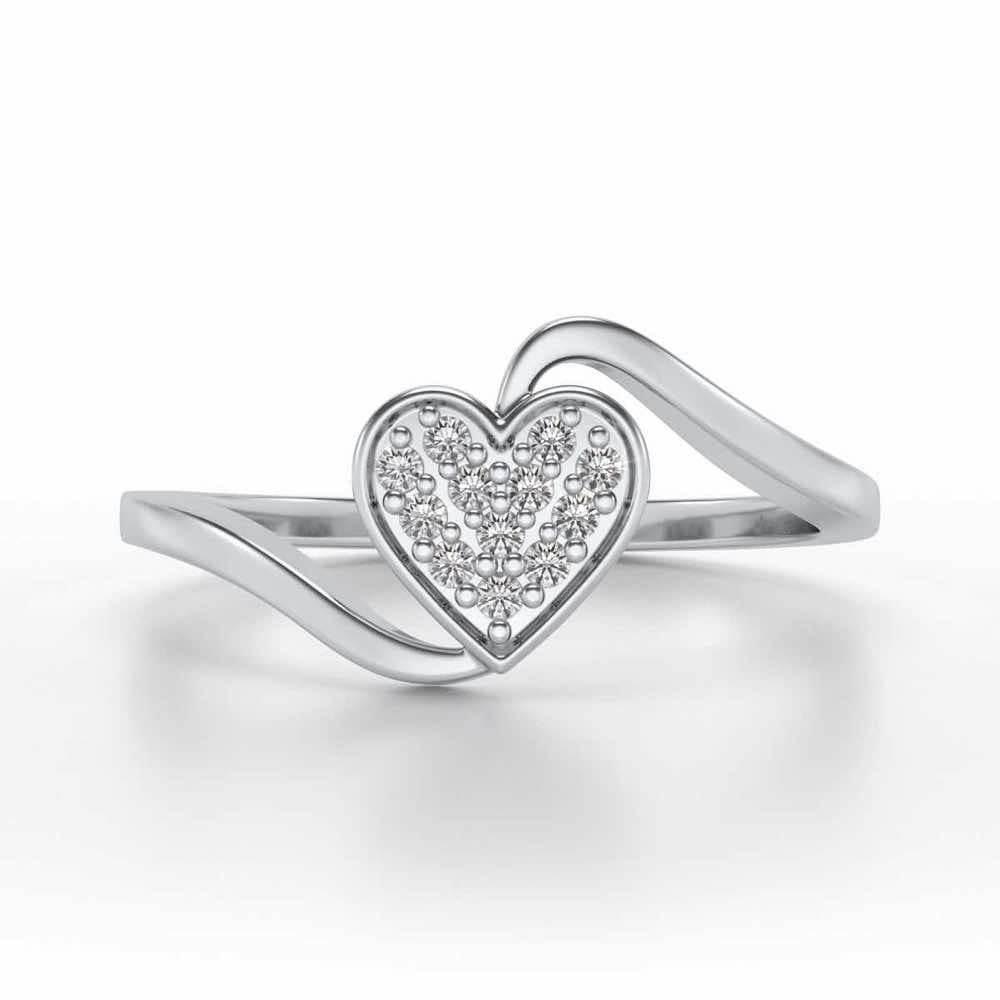 Silver Heartthrob Ring - White Gold - Image 4