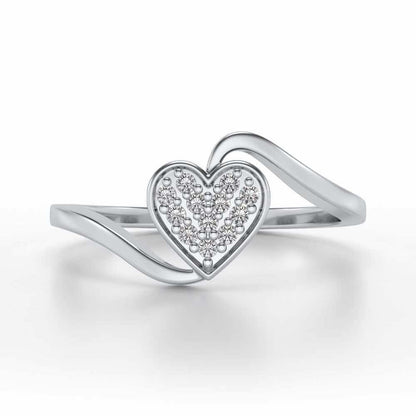 Silver Heartthrob Ring - White Gold - Image 4
