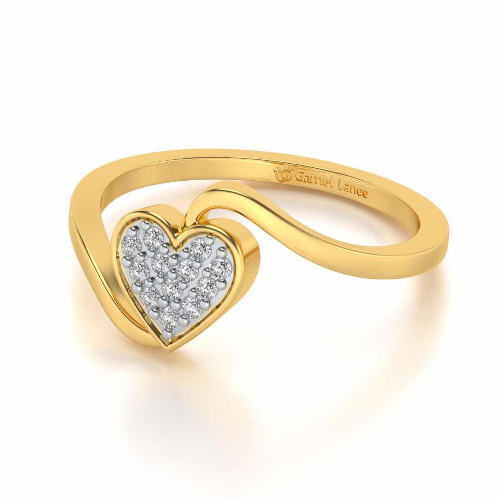Silver Heartthrob Ring - Yellow Gold - Image 2