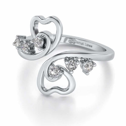Dil Silver Ring - White Gold - Image 2
