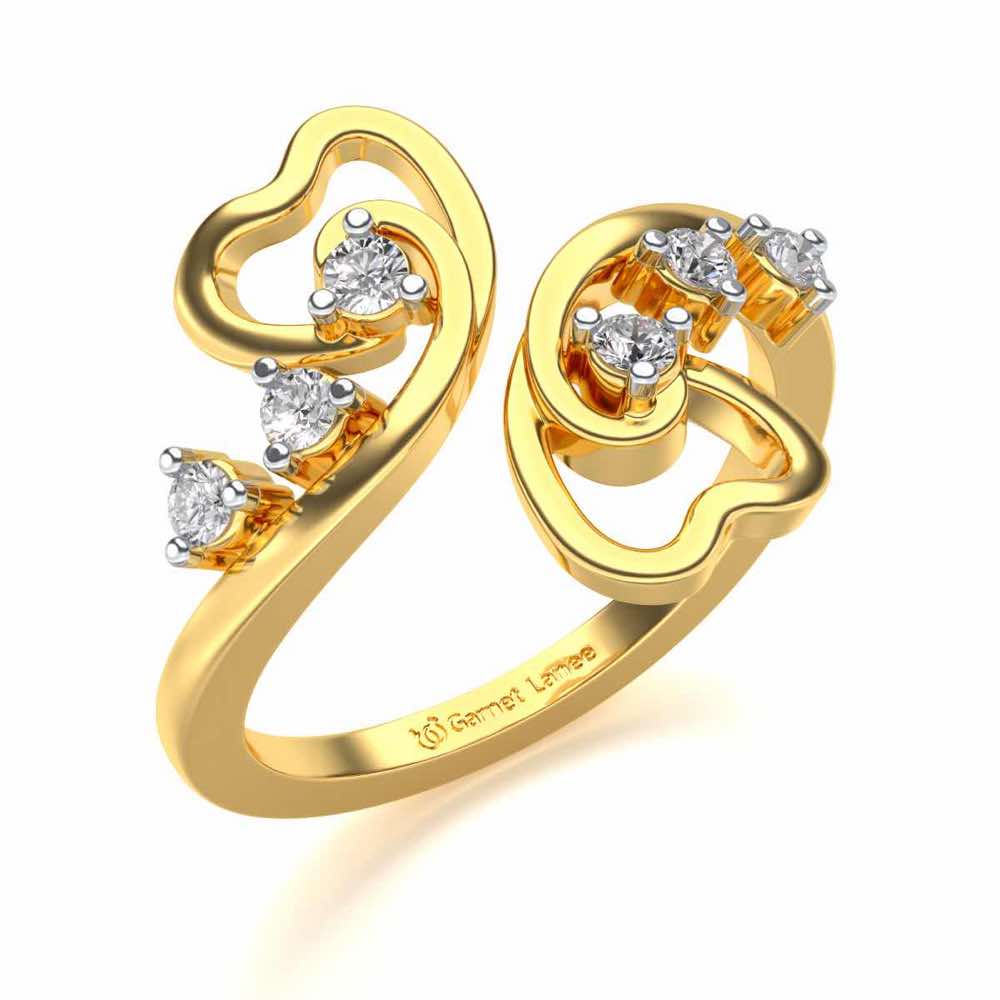 Dil Silver Ring - Yellow Gold - Image 1
