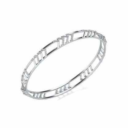 Direct Silver Bangles - White Gold - Image 1