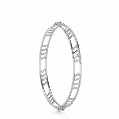 Direct Silver Bangles - White Gold - Image 3