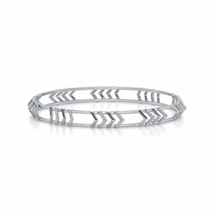 Direct Silver Bangles - White Gold - Image 4