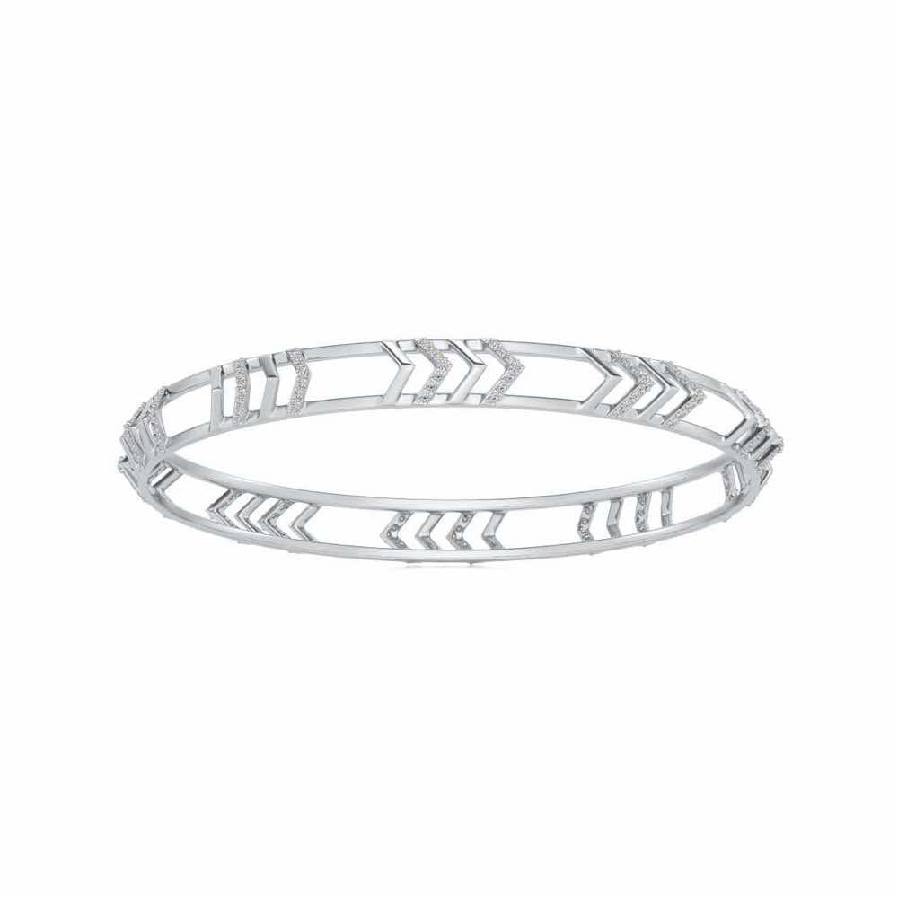 Direct Silver Bangles - White Gold - Image 5