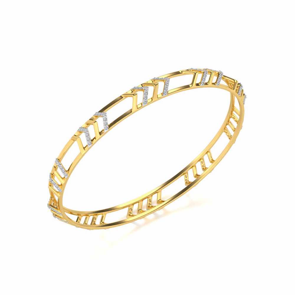 Direct Silver Bangles - Yellow Gold - Image 1