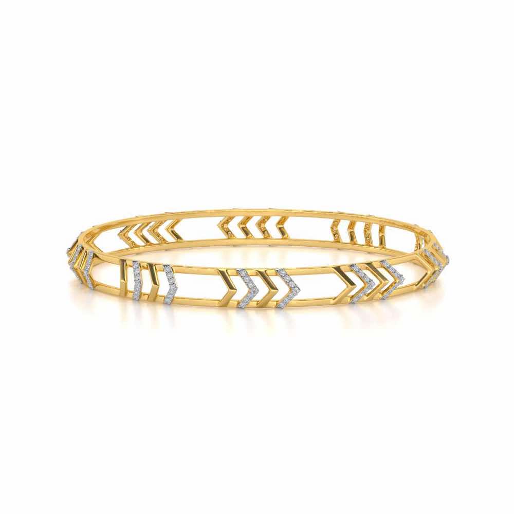 Direct Silver Bangles - Yellow Gold - Image 4