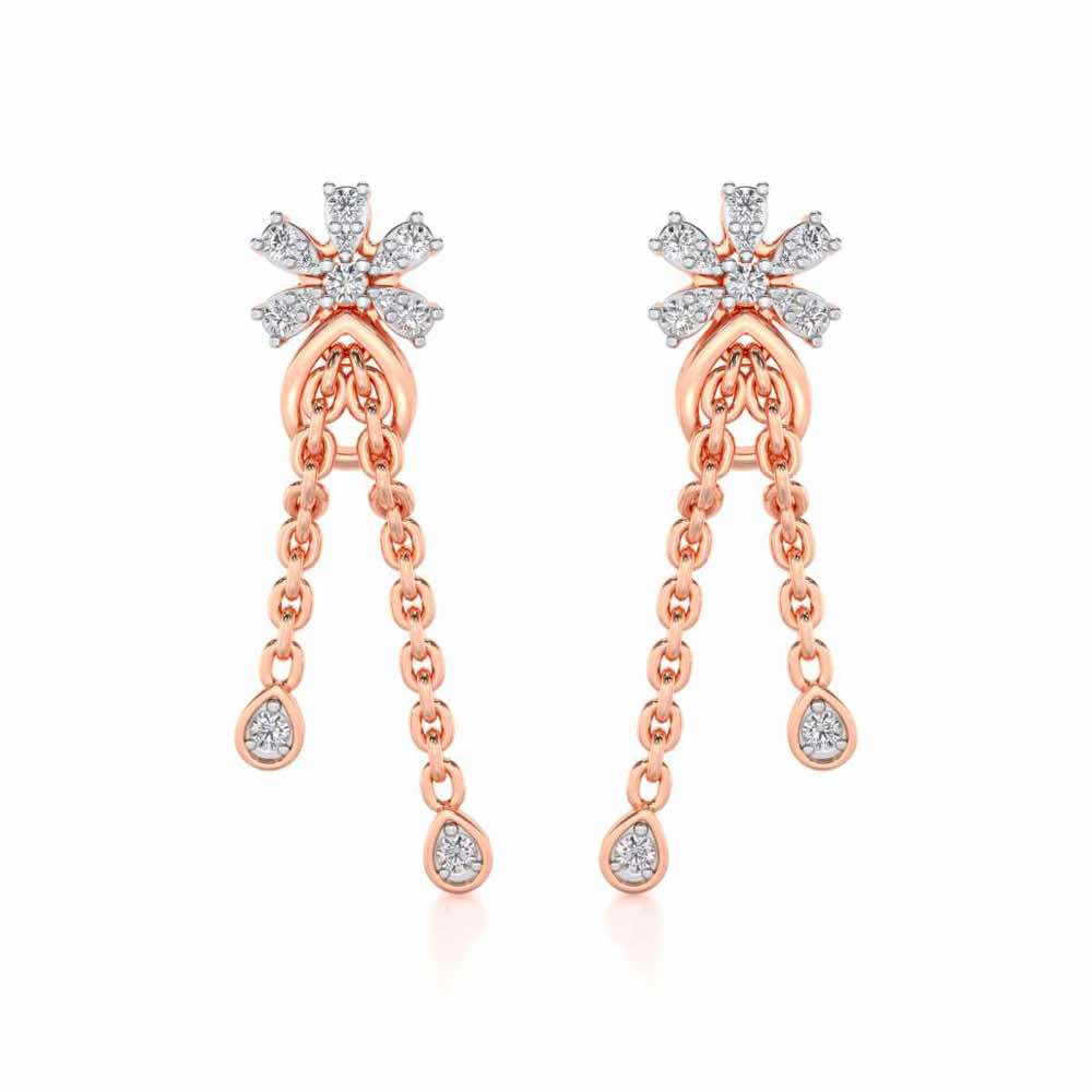 Disperse Silver Dangler Earrings