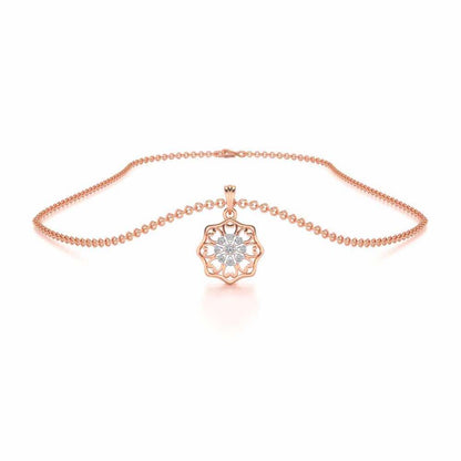 Disperse Love Silver Pendant - Rose Gold - Image 3