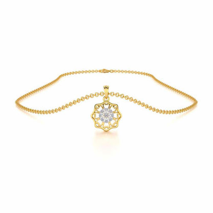 Disperse Love Silver Pendant - Yellow Gold - Image 3