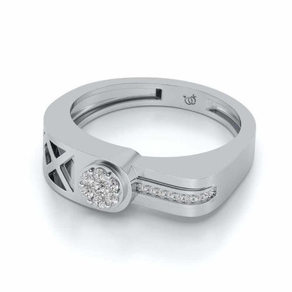 Distinct ring For Men - White Gold - Image 2