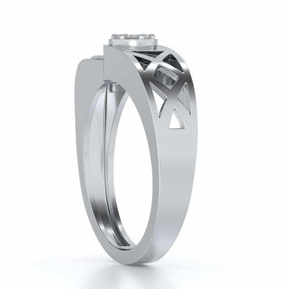 Distinct ring For Men - White Gold - Image 3