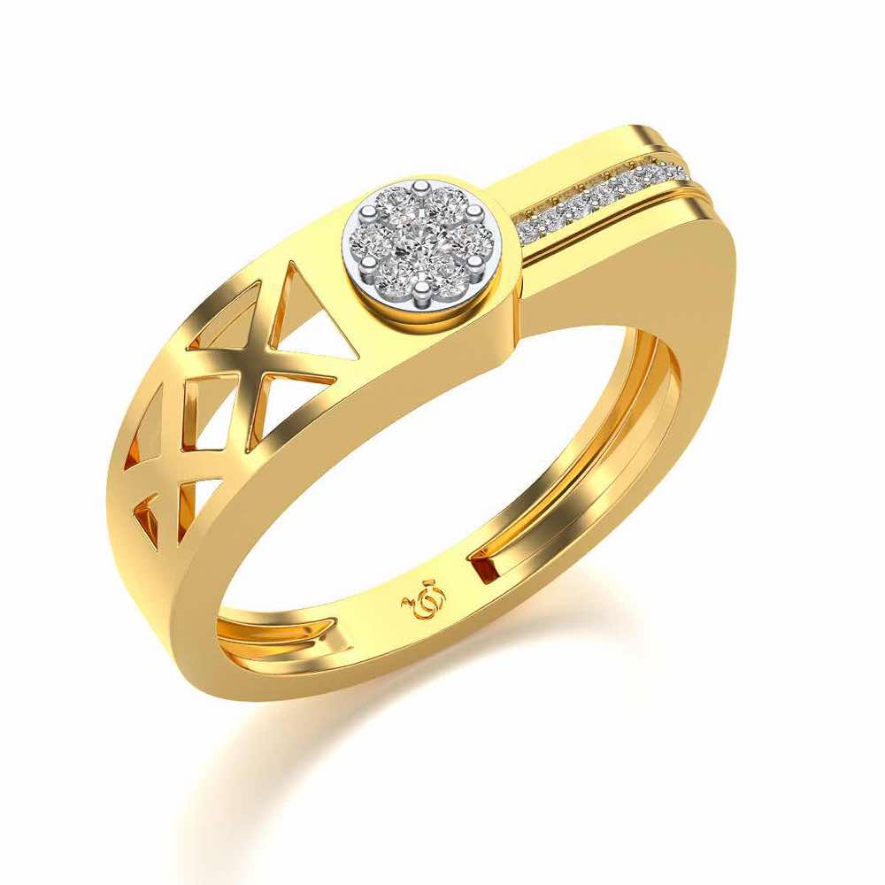 Distinct ring For Men - Yellow Gold - Image 1