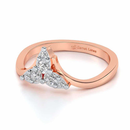 Diti Silver Ring - Rose Gold - Image 2