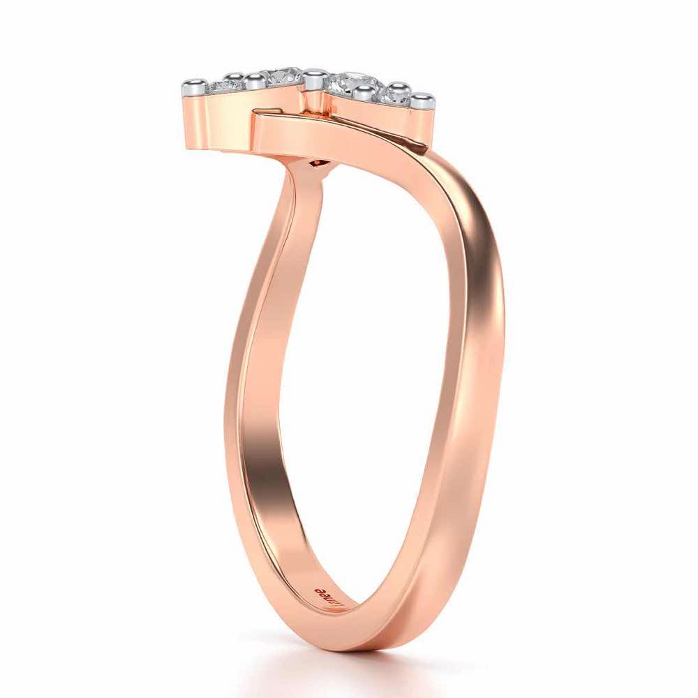 Diti Silver Ring - Rose Gold - Image 3