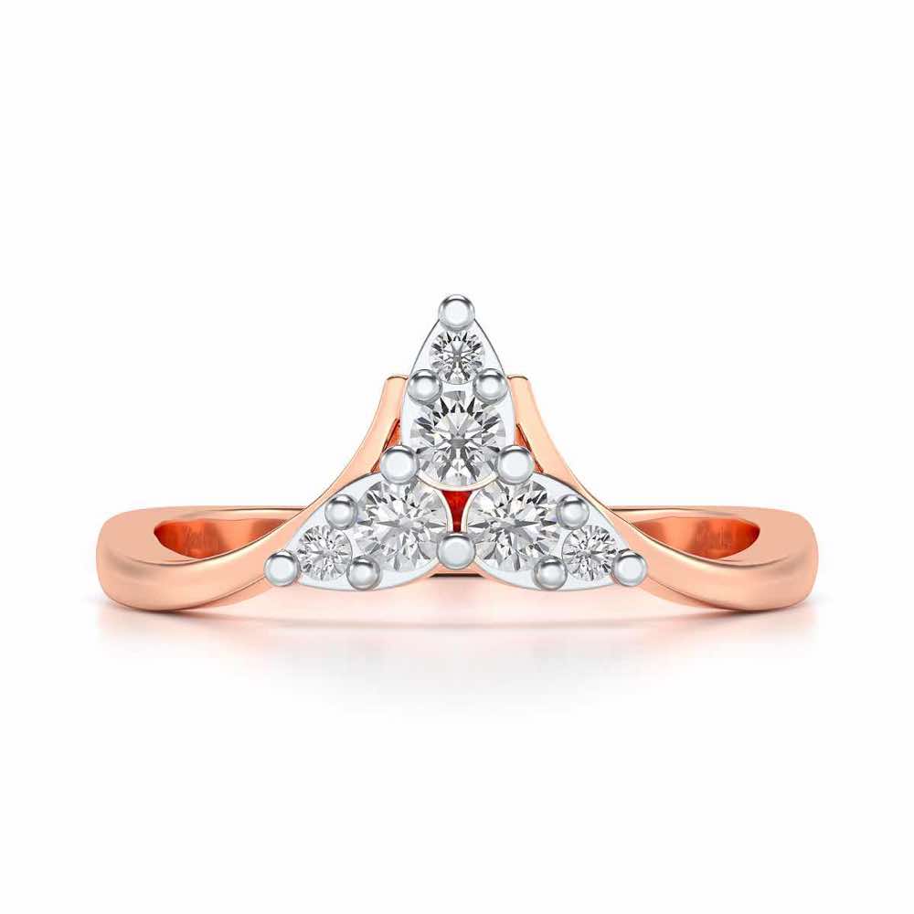 Diti Silver Ring - Rose Gold - Image 4