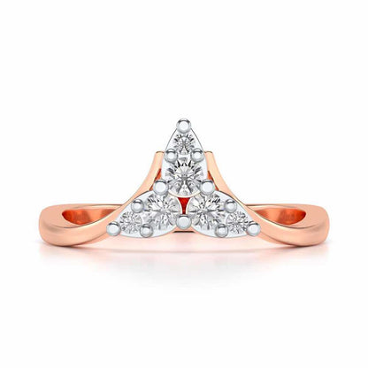 Diti Silver Ring - Rose Gold - Image 4