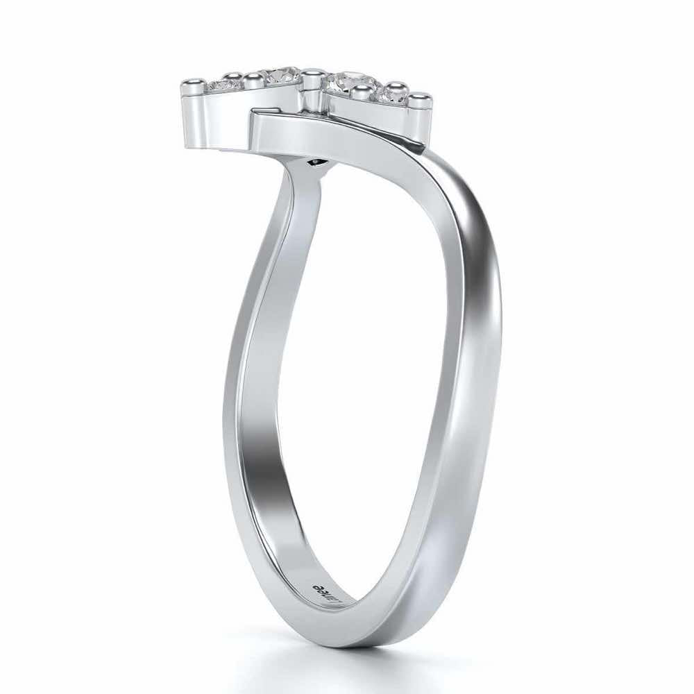 Diti Silver Ring - White Gold - Image 3