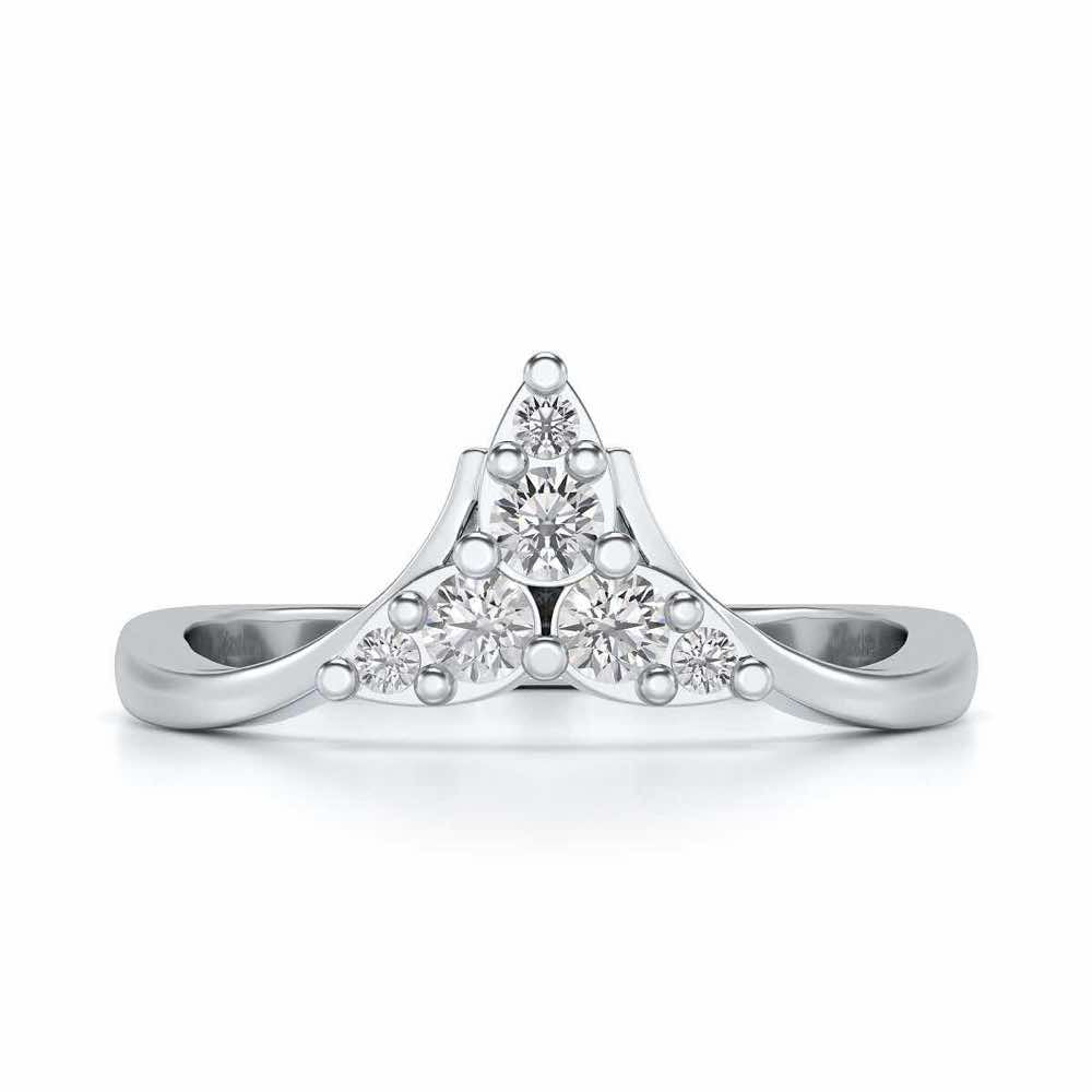 Diti Silver Ring - White Gold - Image 4