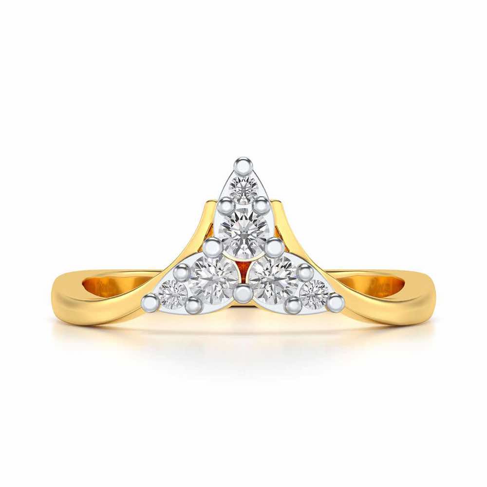 Diti Silver Ring - Yellow Gold - Image 4