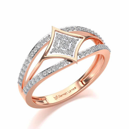 Divine Shine Silver Ring For Men - Rose Gold - Image 1