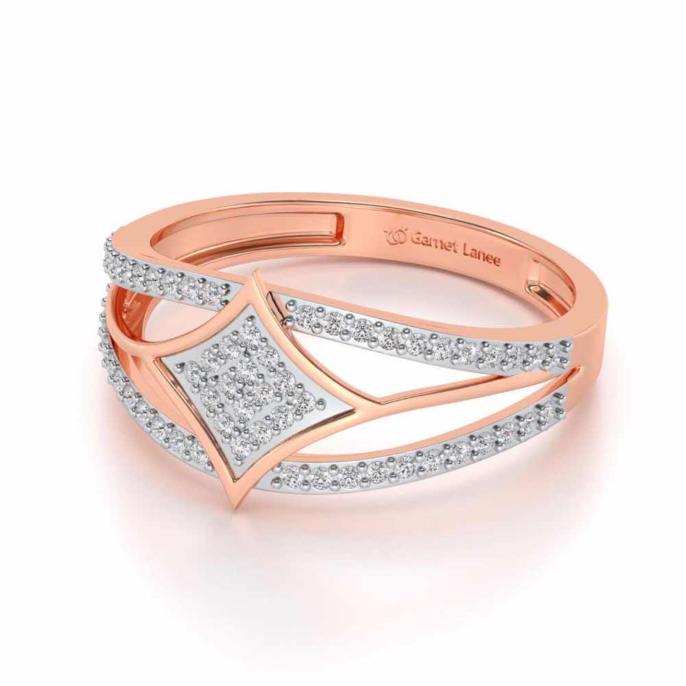 Divine Shine Silver Ring For Men - Rose Gold - Image 2