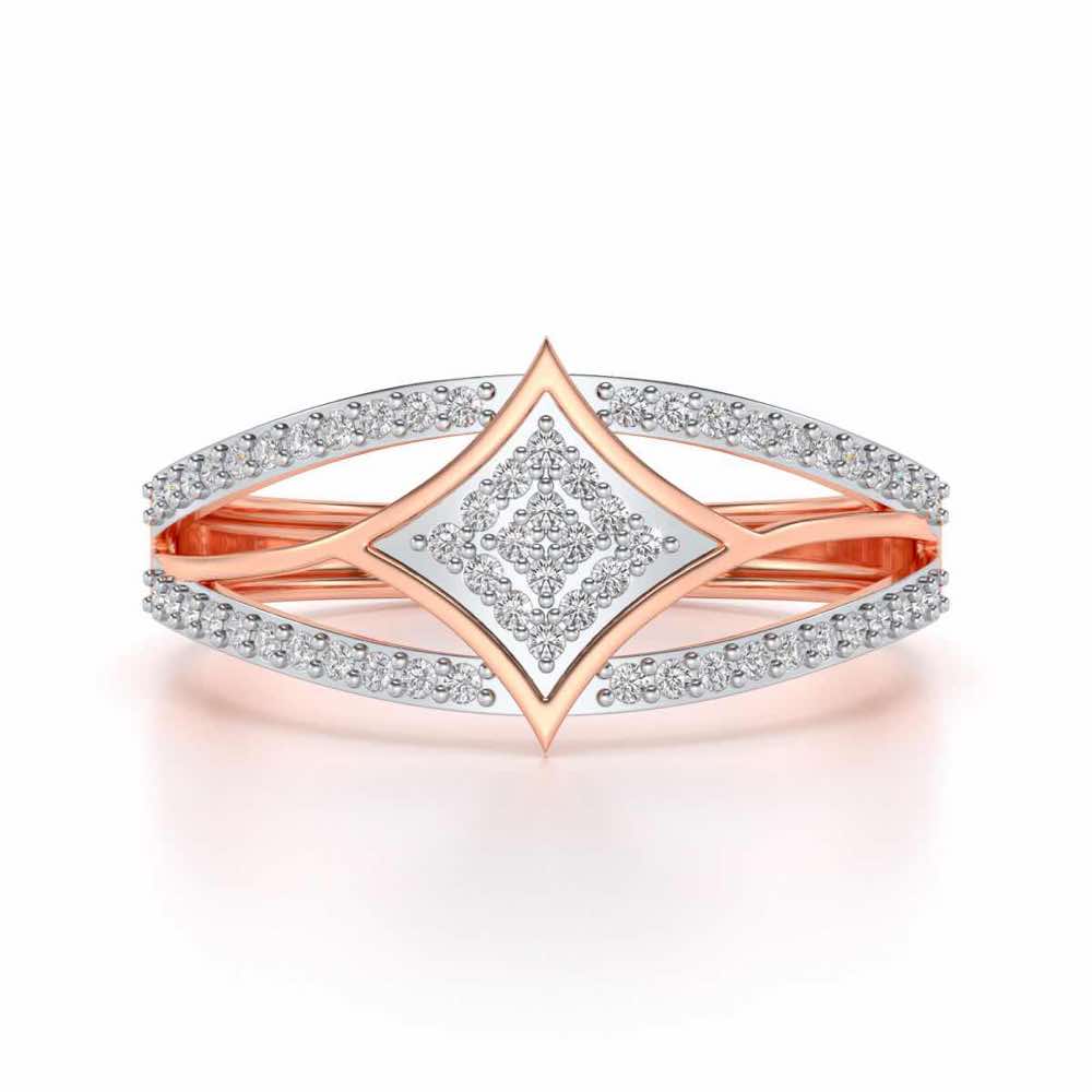 Divine Shine Silver Ring For Men - Rose Gold - Image 4
