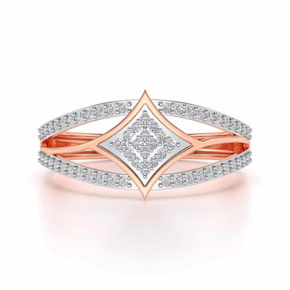 Divine Shine Silver Ring For Men - Rose Gold - Image 4