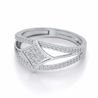 Divine Shine Silver Ring For Men - White Gold - Image 2