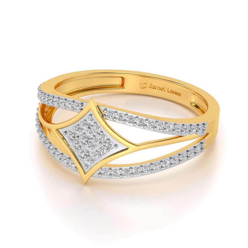 Divine Shine Silver Ring For Men - Yellow Gold - Image 2