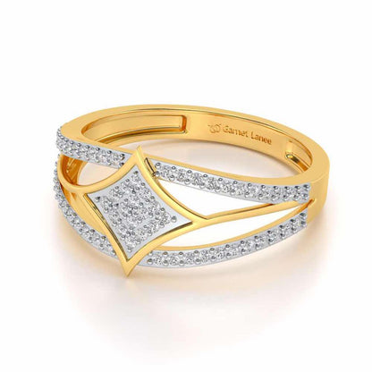 Divine Shine Silver Ring For Men - Yellow Gold - Image 2