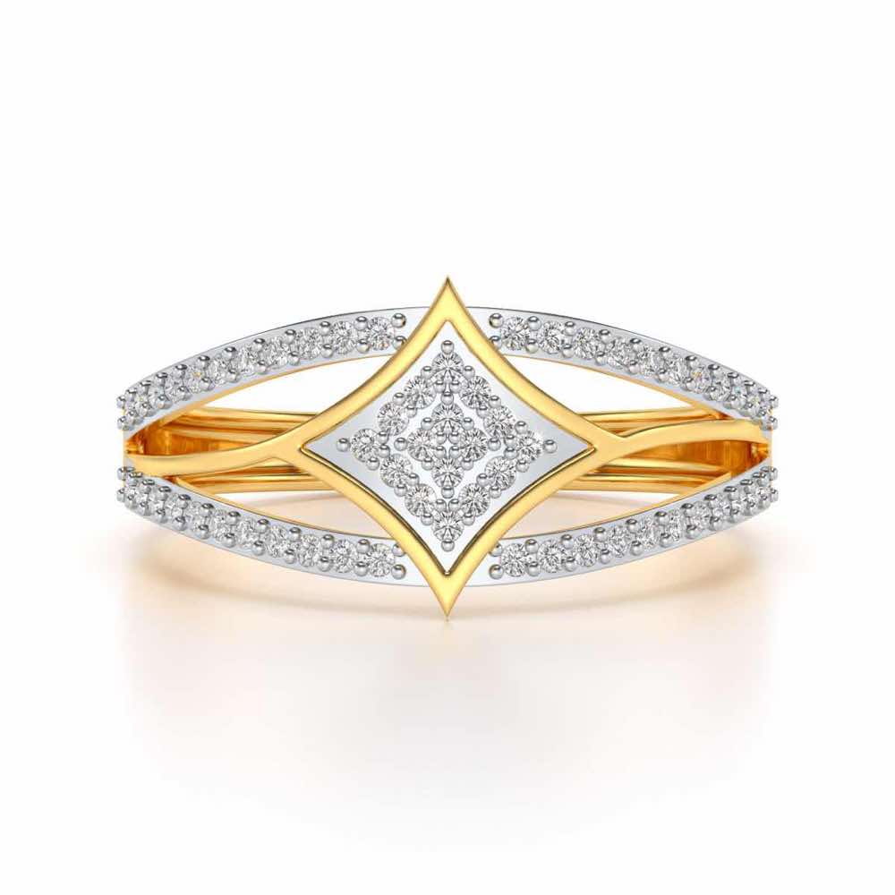 Divine Shine Silver Ring For Men - Yellow Gold - Image 4