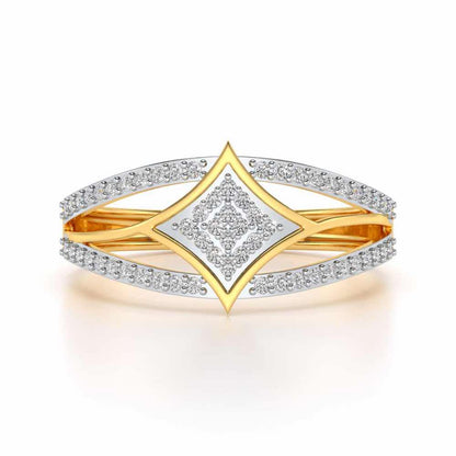 Divine Shine Silver Ring For Men - Yellow Gold - Image 4