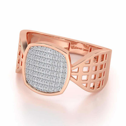 Divulge Silver Ring For Men - Rose Gold - Image 2