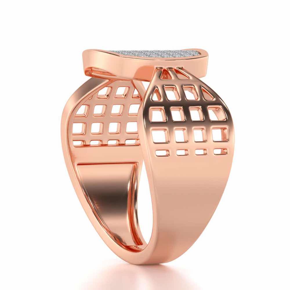 Divulge Silver Ring For Men - Rose Gold - Image 3