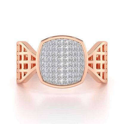Divulge Silver Ring For Men - Rose Gold - Image 4