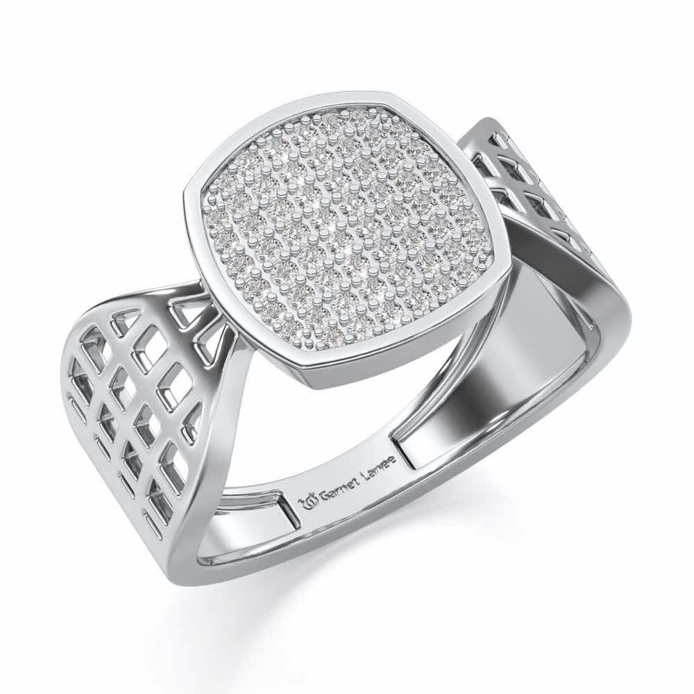 Divulge Silver Ring For Men - White Gold - Image 1