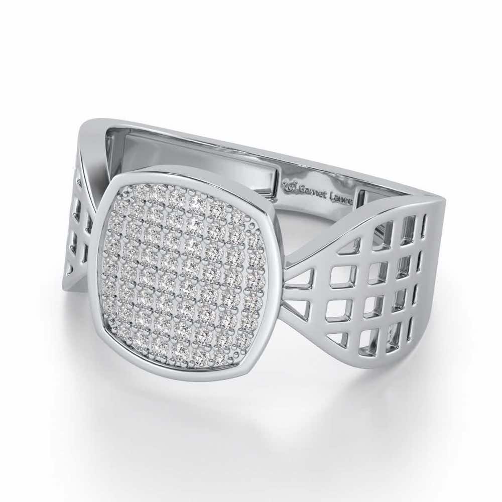 Divulge Silver Ring For Men - White Gold - Image 2