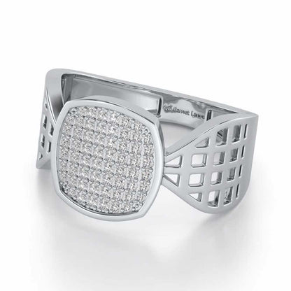 Divulge Silver Ring For Men - White Gold - Image 2