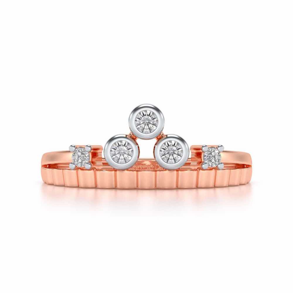 Divya Silver Ring - Rose Gold - Image 4