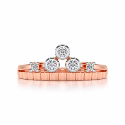 Divya Silver Ring - Rose Gold - Image 4